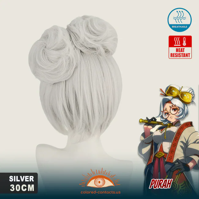 Purah Cosplay Wig - Ccus Eyewear · Premium Colored Contacts Zelda: Purah Cosplay Wig - Purah Cosplay Wig Rear
