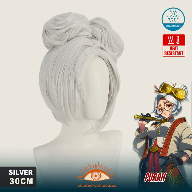 Purah Cosplay Wig - Ccus Eyewear · Premium Colored Contacts Zelda: Purah Cosplay Wig - Purah Cosplay Wig Side