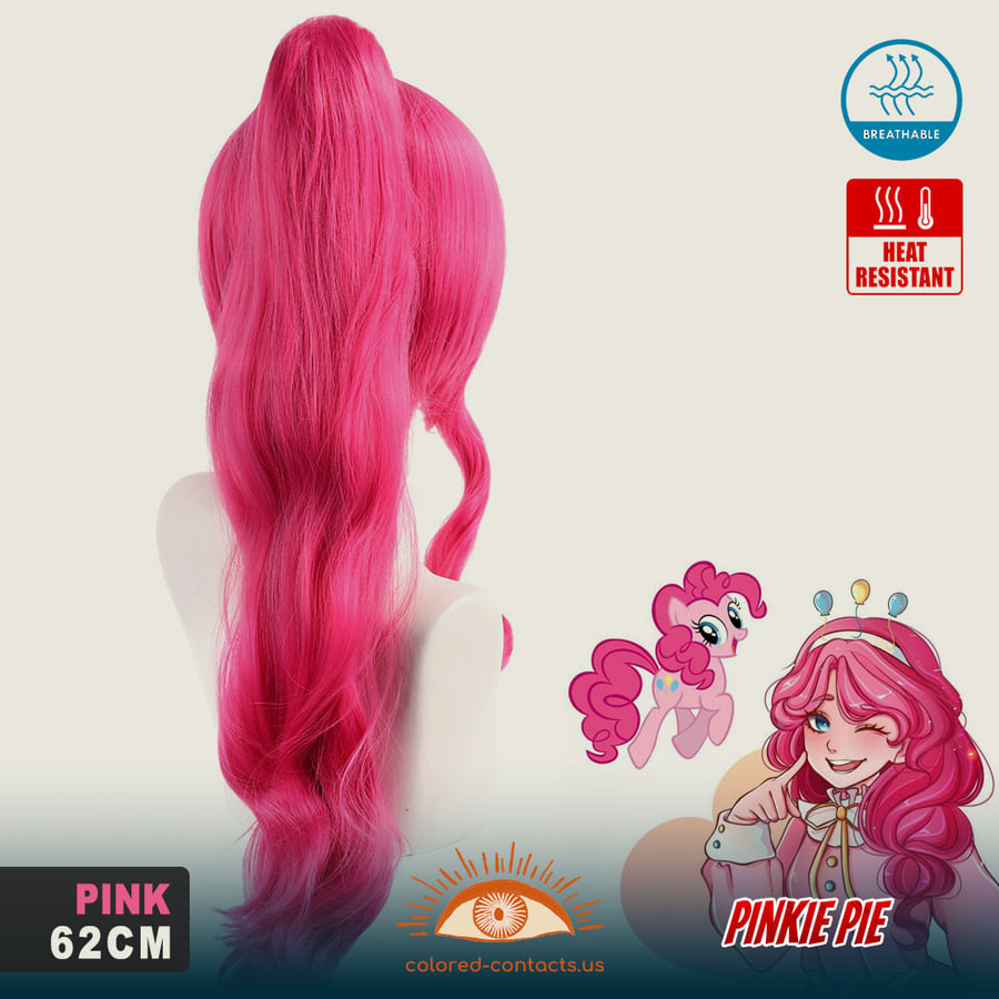 My Little Pony: Pinkie Pie Cosplay Wig - Pinkie Pie Cosplay Wig Rear
