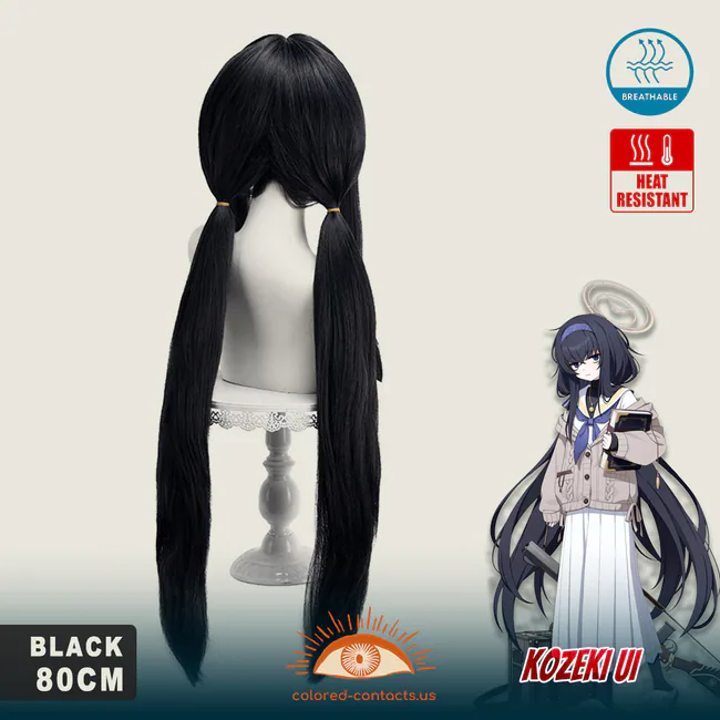 Blue Archive: Kozeki Ui Cosplay Wig - Kozeki Ui Cosplay Wig Rear