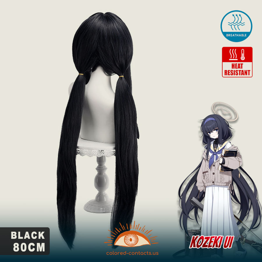 Blue Archive: Kozeki Ui Cosplay Wig - Kozeki Ui Cosplay Wig Rear