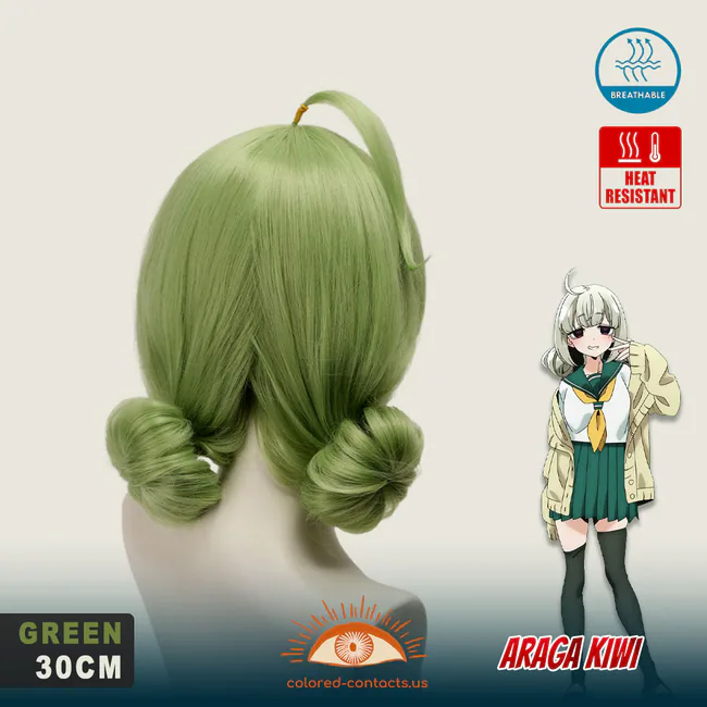 Mahoako: Araga Kiwi Cosplay Wig - Araga Kiwi Cosplay Wig Rear