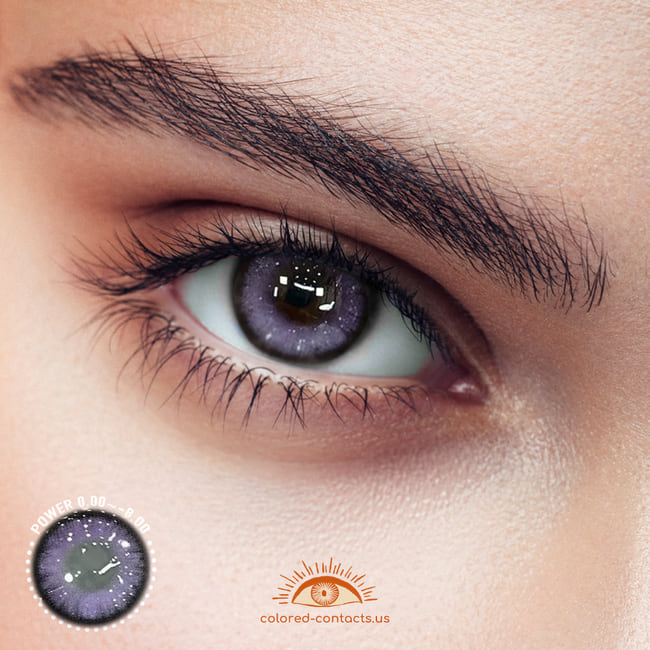 Blue-Purple Circle Colored Contacts