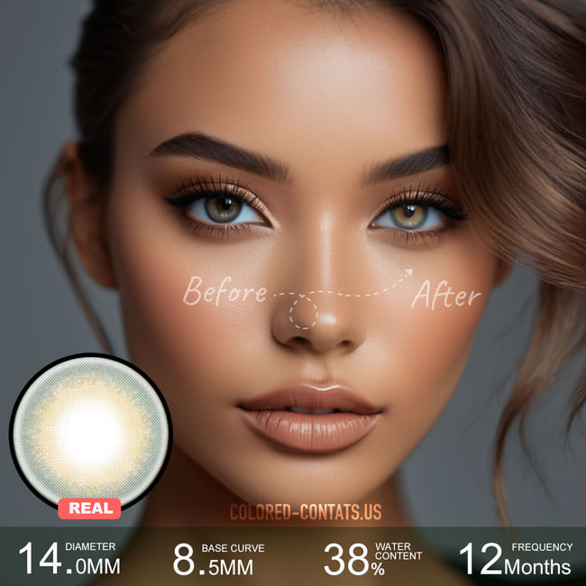 Cocoa Basilic Brown Contact Lenses