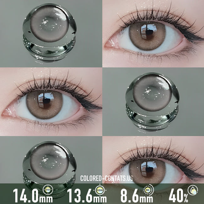 Crystal Peach Bloom Pink Contact Lenses