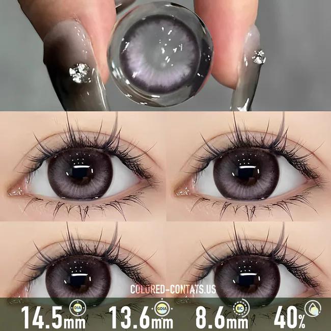 Cyber Neon Purple Contact Lenses