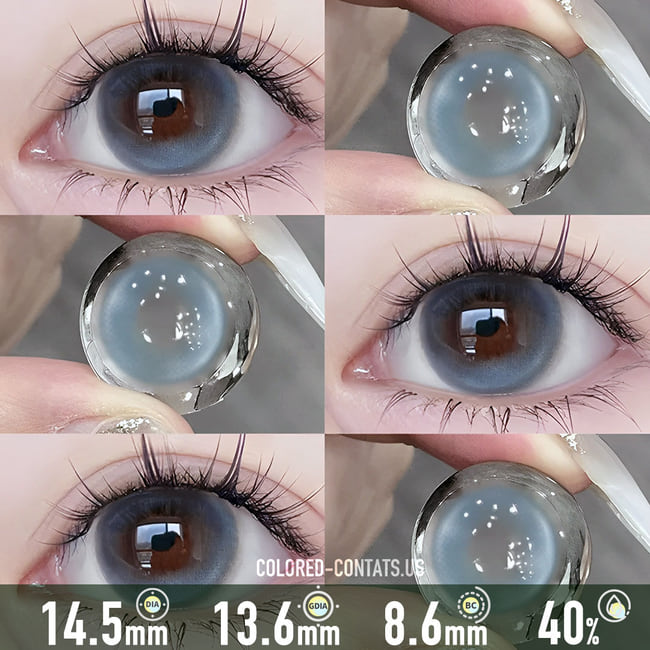 Nordic Mist Grey Blue Contact Lenses