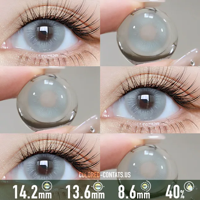 Polar Ice Light Grey Blue Contact Lenses