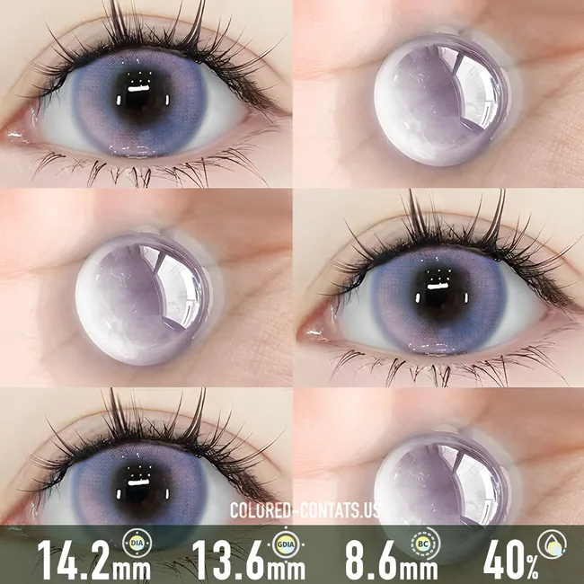 French Riviera Purple Blue Contact Lenses