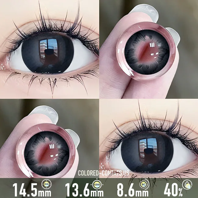 Midnight Monarch Pattern Contact Lenses