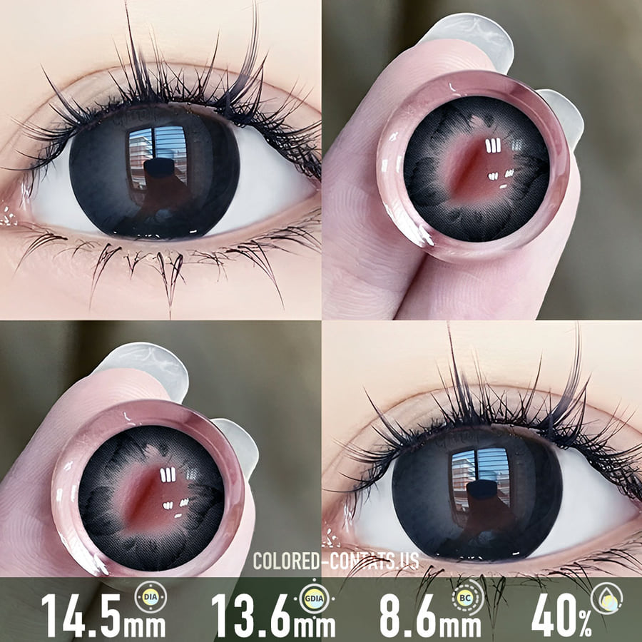 Midnight Monarch Pattern Contact Lenses