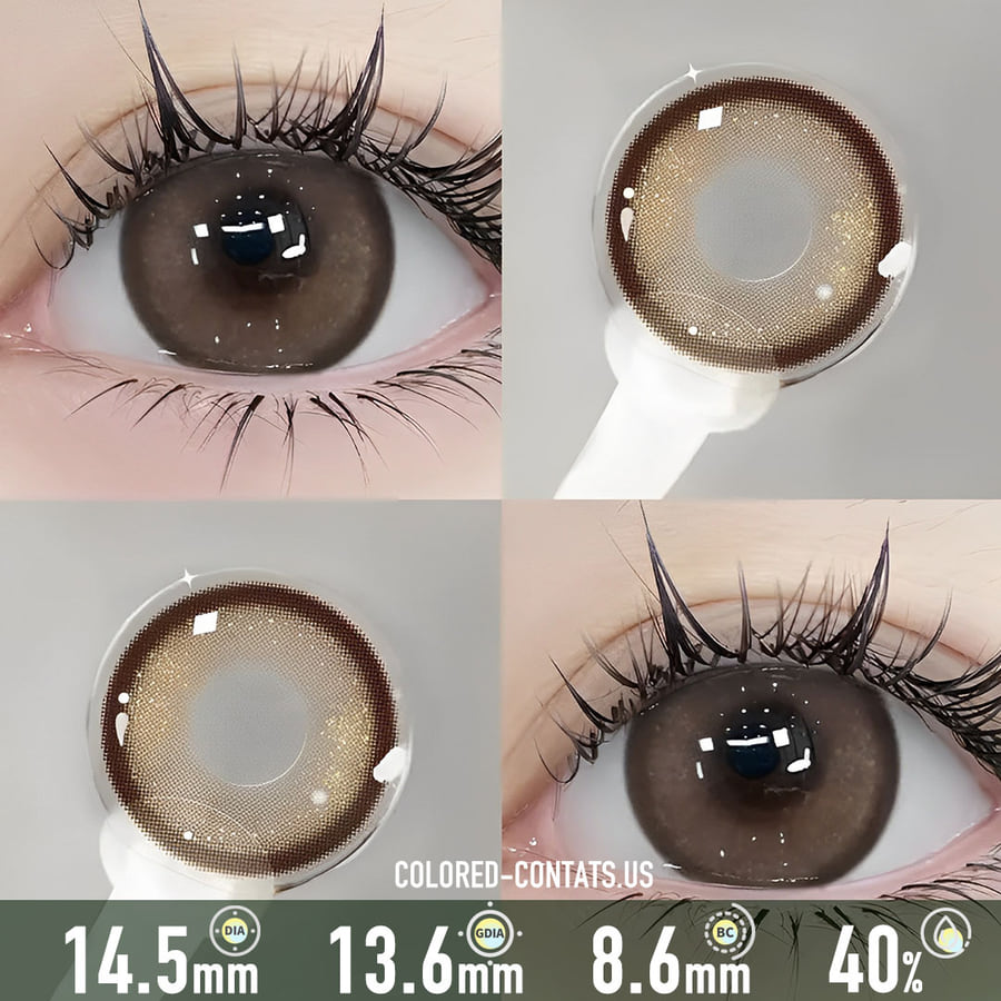 Sparkling Oxford Mocha Brown Contact Lenses