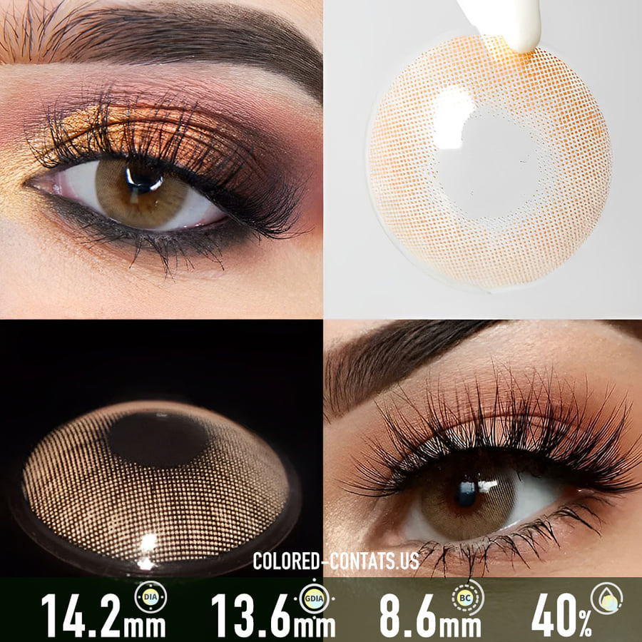 Polar Light Brown Contact Lenses - Ccus Eyewear · Premium Colored Contacts Polar Light Brown Contact Lenses