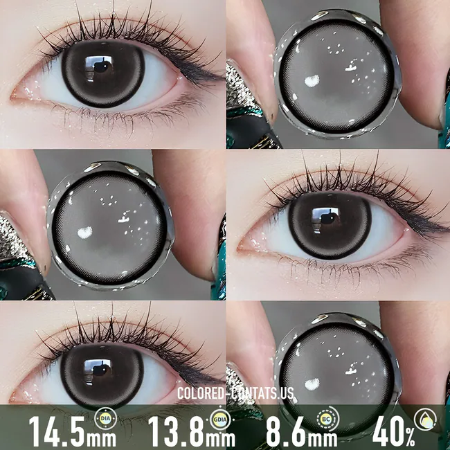 Misty Stardust Black Contact Lenses