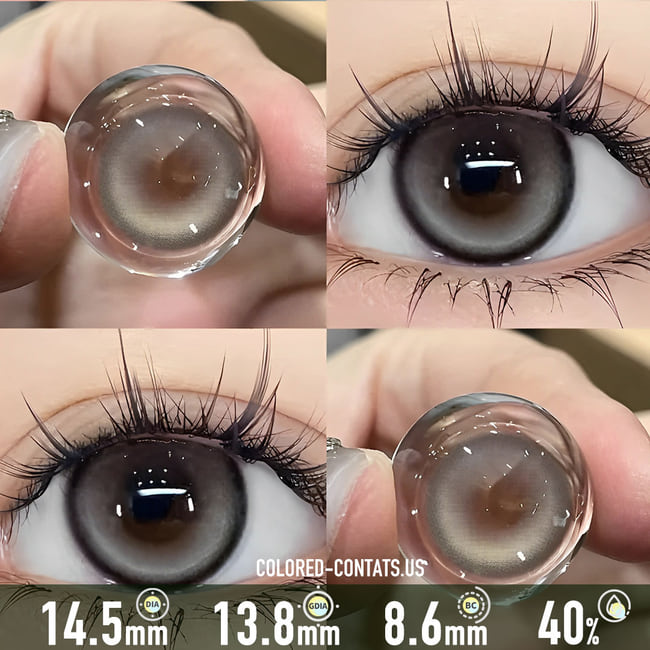 Luminous Cream Brown Contact Lenses
