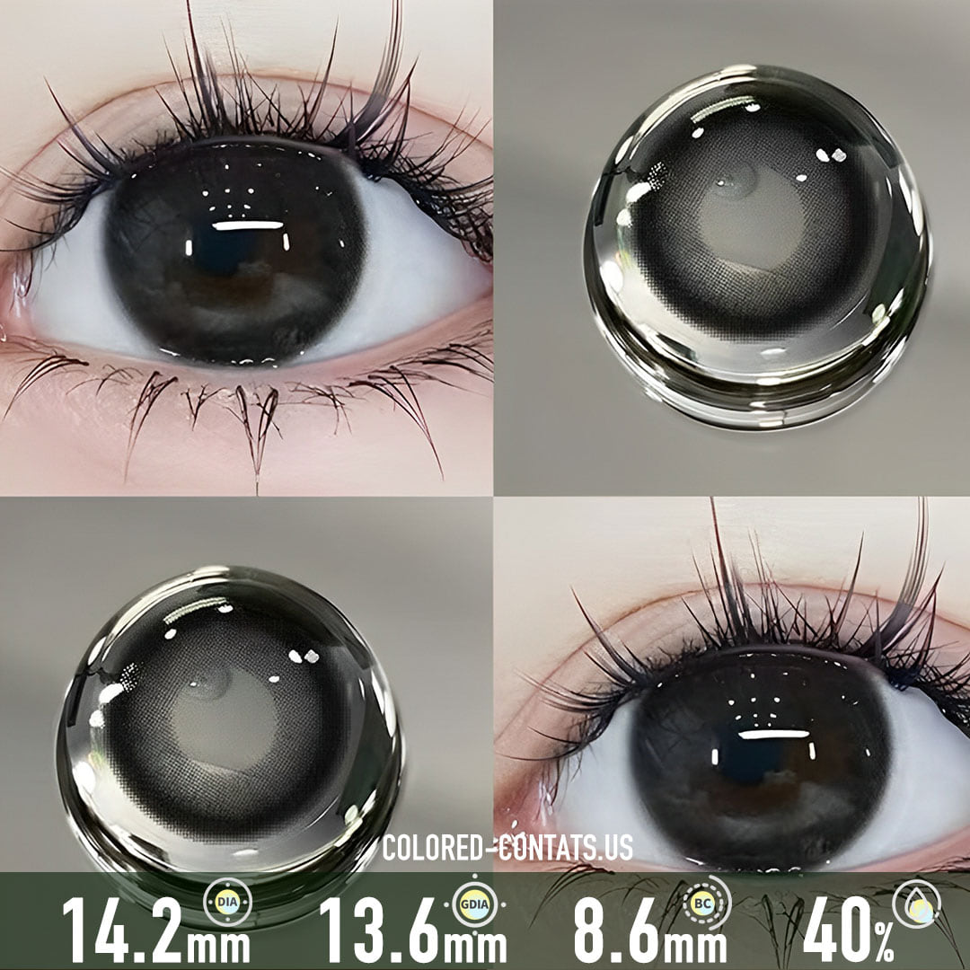 Smoky Black Contact Lenses