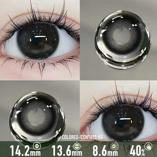 Smoky Black Contact Lenses