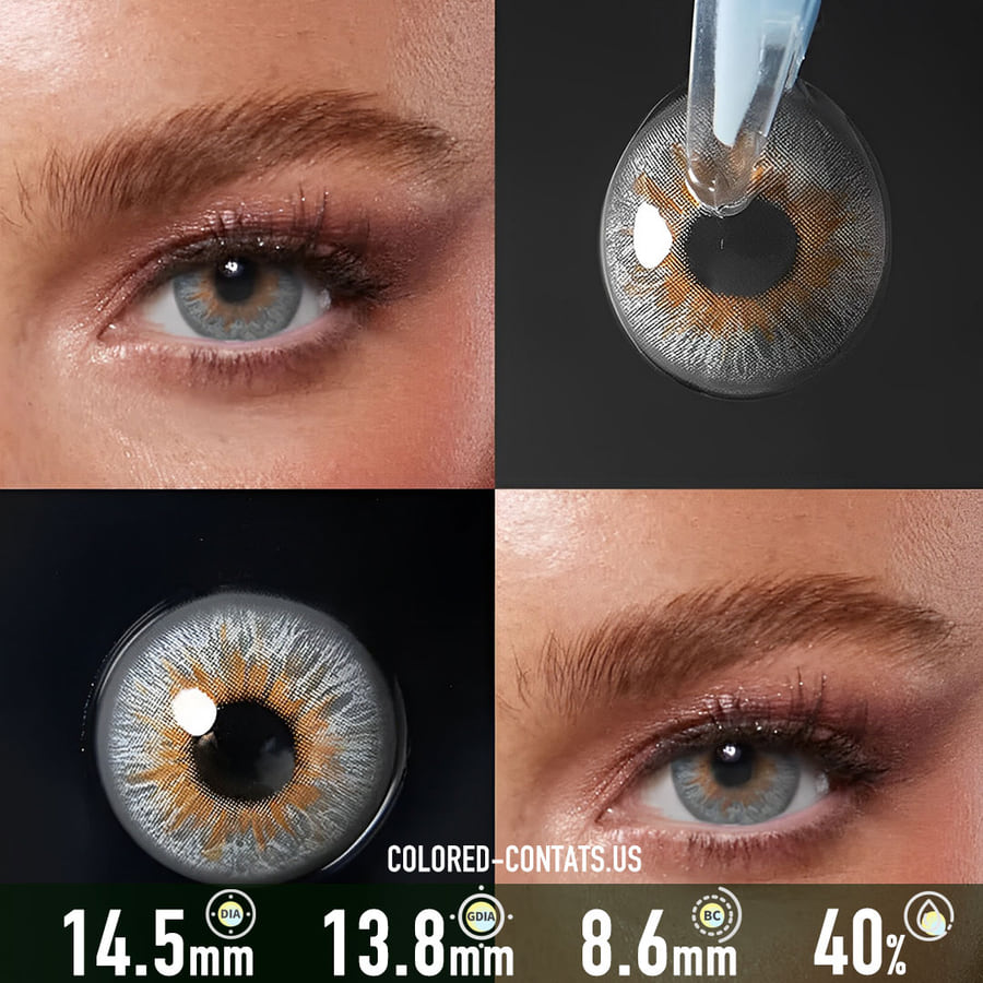 Wolf Gray Contact Lenses - Ccus Eyewear · Premium Colored Contacts Wolf Gray Contact Lenses
