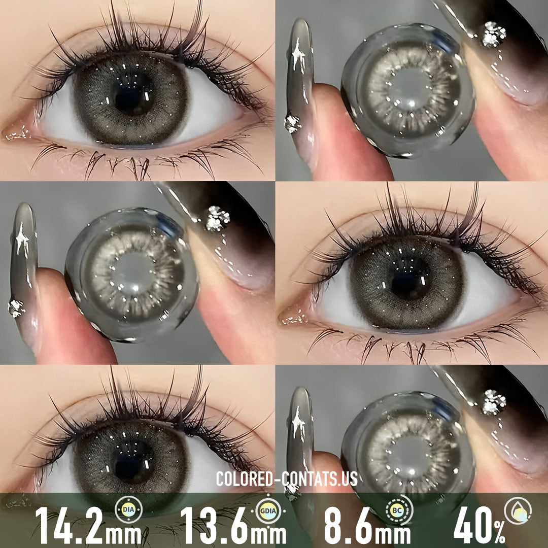 Silver Storm Elite Grey Contact Lenses - Ccus Eyewear · Premium Colored Contacts Silver Storm Elite Grey Contact Lenses