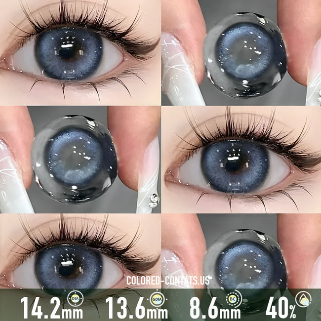 Lollipop Crystal Blue Contact Lenses