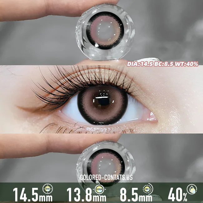 Berry Cream Blush Contact Lenses