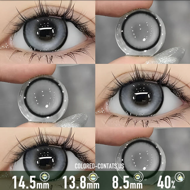Shadow Frame Grey Contact Lenses