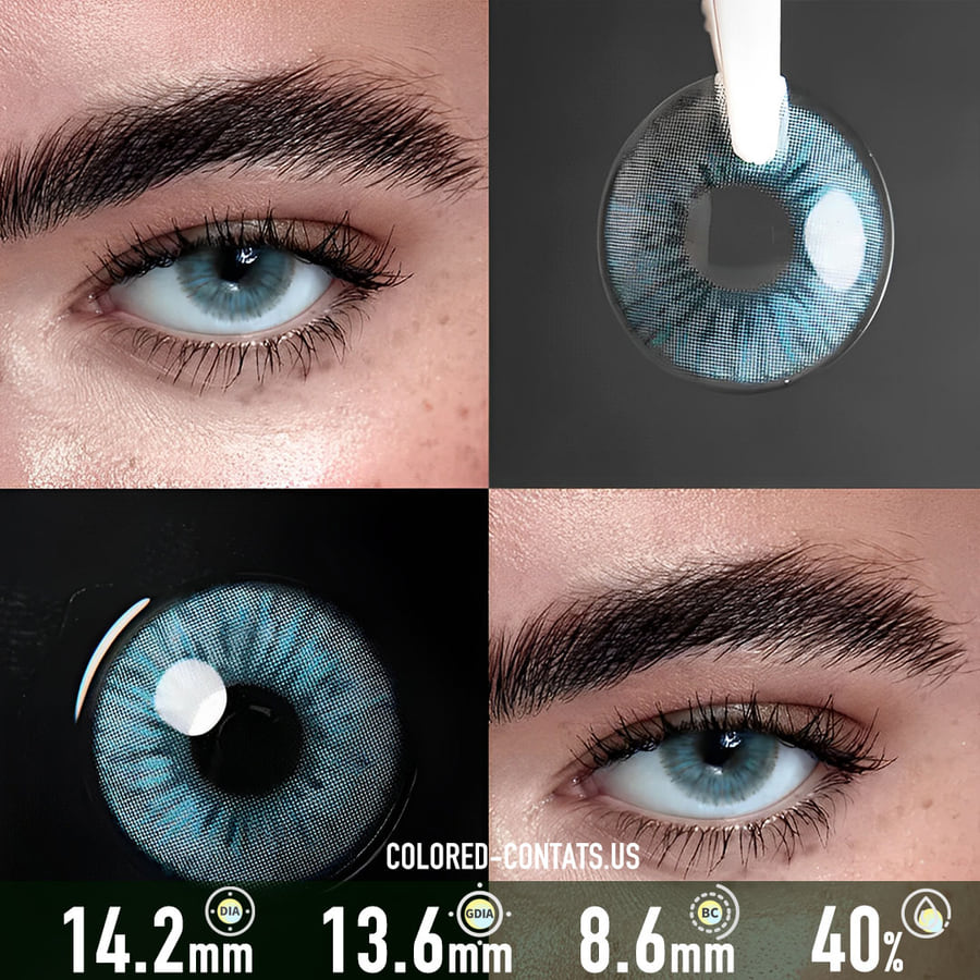 Angeles Blue Contact Lenses - Ccus Eyewear · Premium Colored Contacts Angeles Blue Contact Lenses