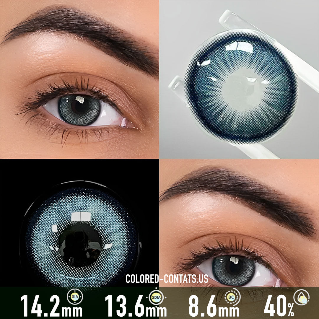 Seattle Blue Contact Lenses - Ccus Eyewear · Premium Colored Contacts Seattle Blue Contact Lenses