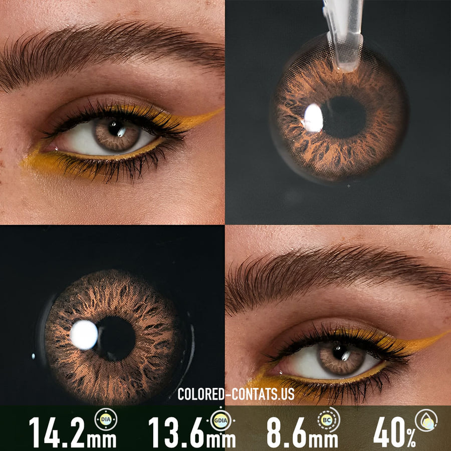 Flirting Brown Contact Lenses - Ccus Eyewear · Premium Colored Contacts Flirting Brown Contact Lenses