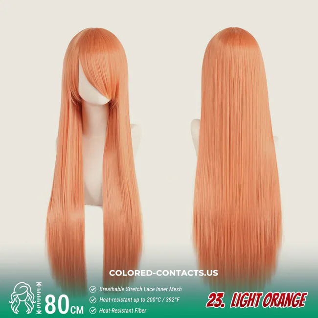 24-Color Versatile Cosplay Wig (80Cm-Length)