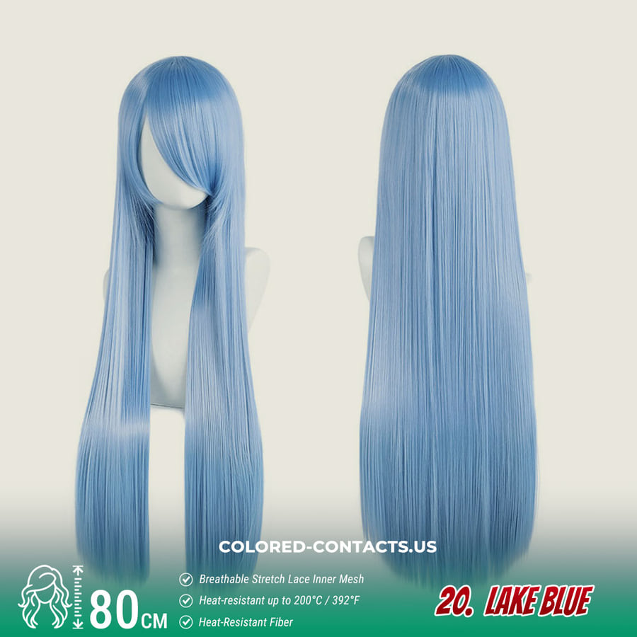 24-Color Versatile Cosplay Wig (80Cm-Length)