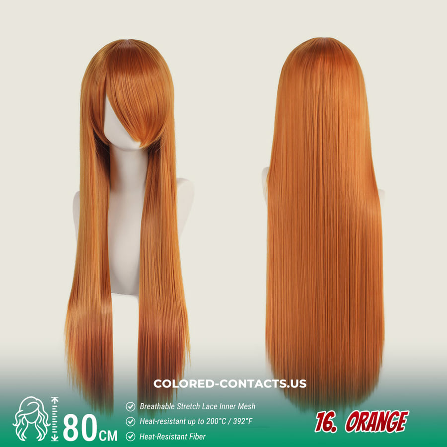 24-Color Versatile Cosplay Wig (80Cm-Length)