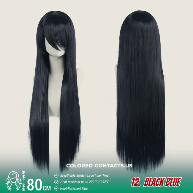 24-Color Versatile Cosplay Wig (80Cm-Length)
