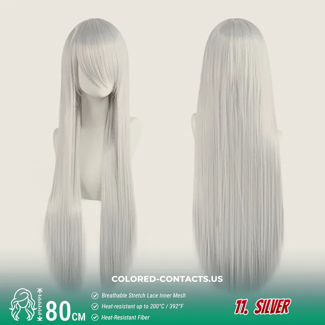 24-Color Versatile Cosplay Wig (80Cm-Length)