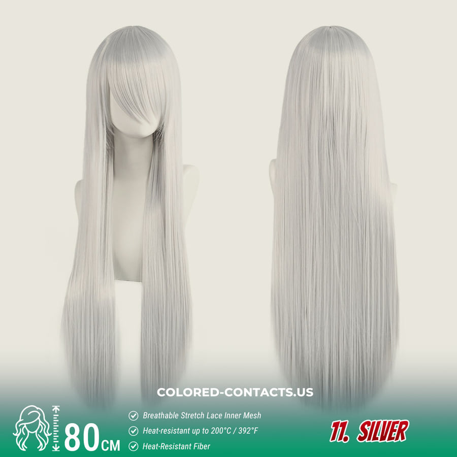 24-Color Versatile Cosplay Wig (80Cm-Length)