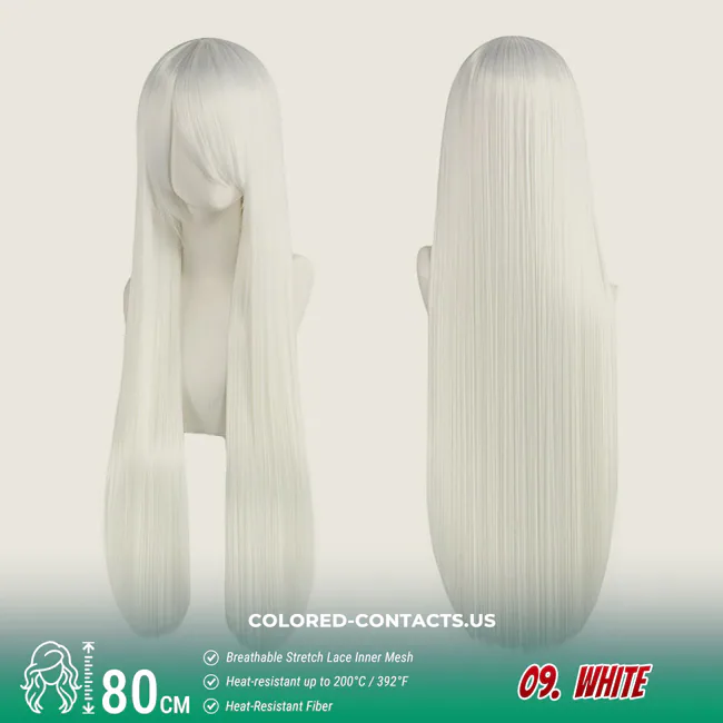 24-Color Versatile Cosplay Wig (80Cm-Length)