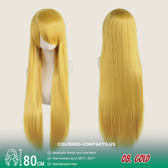 24-Color Versatile Cosplay Wig (80Cm-Length)