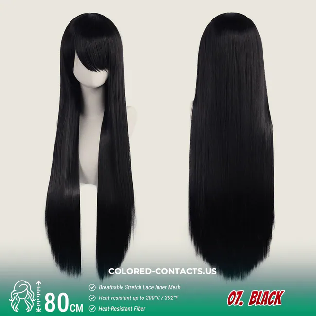 24-Color Versatile Cosplay Wig (80Cm-Length)