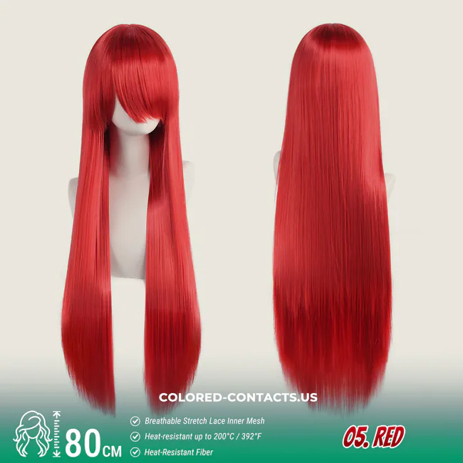 24-Color Versatile Cosplay Wig (80Cm-Length)