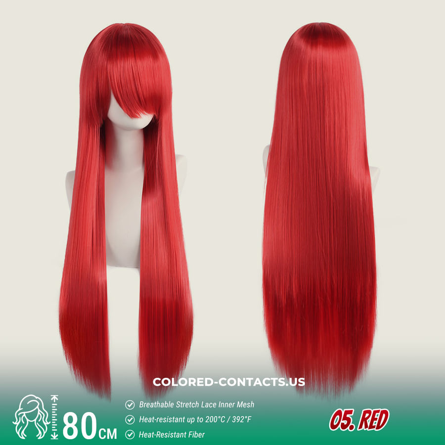 24-Color Versatile Cosplay Wig (80Cm-Length)