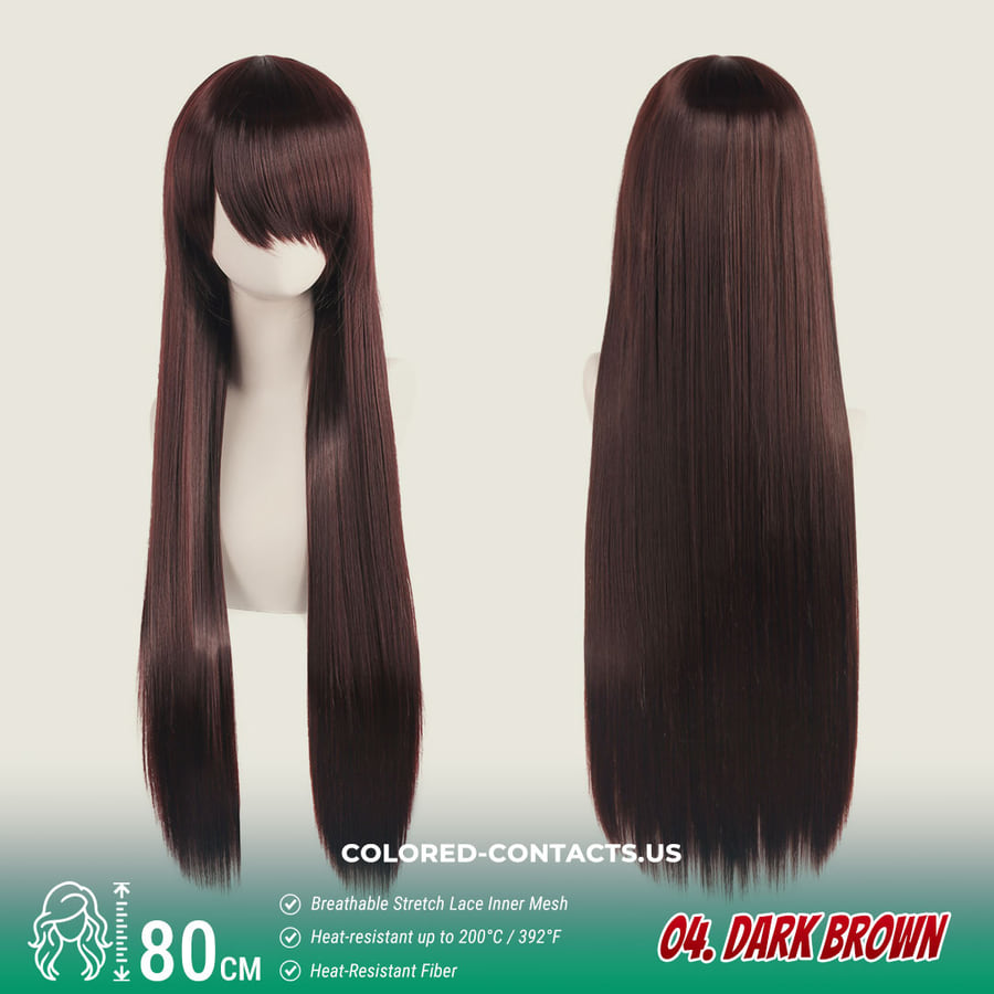 24-Color Versatile Cosplay Wig (80Cm-Length)