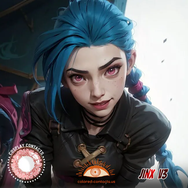 Jinx Cosplay Contact Lenses