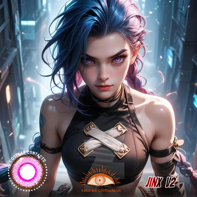 Jinx Cosplay Contact Lenses