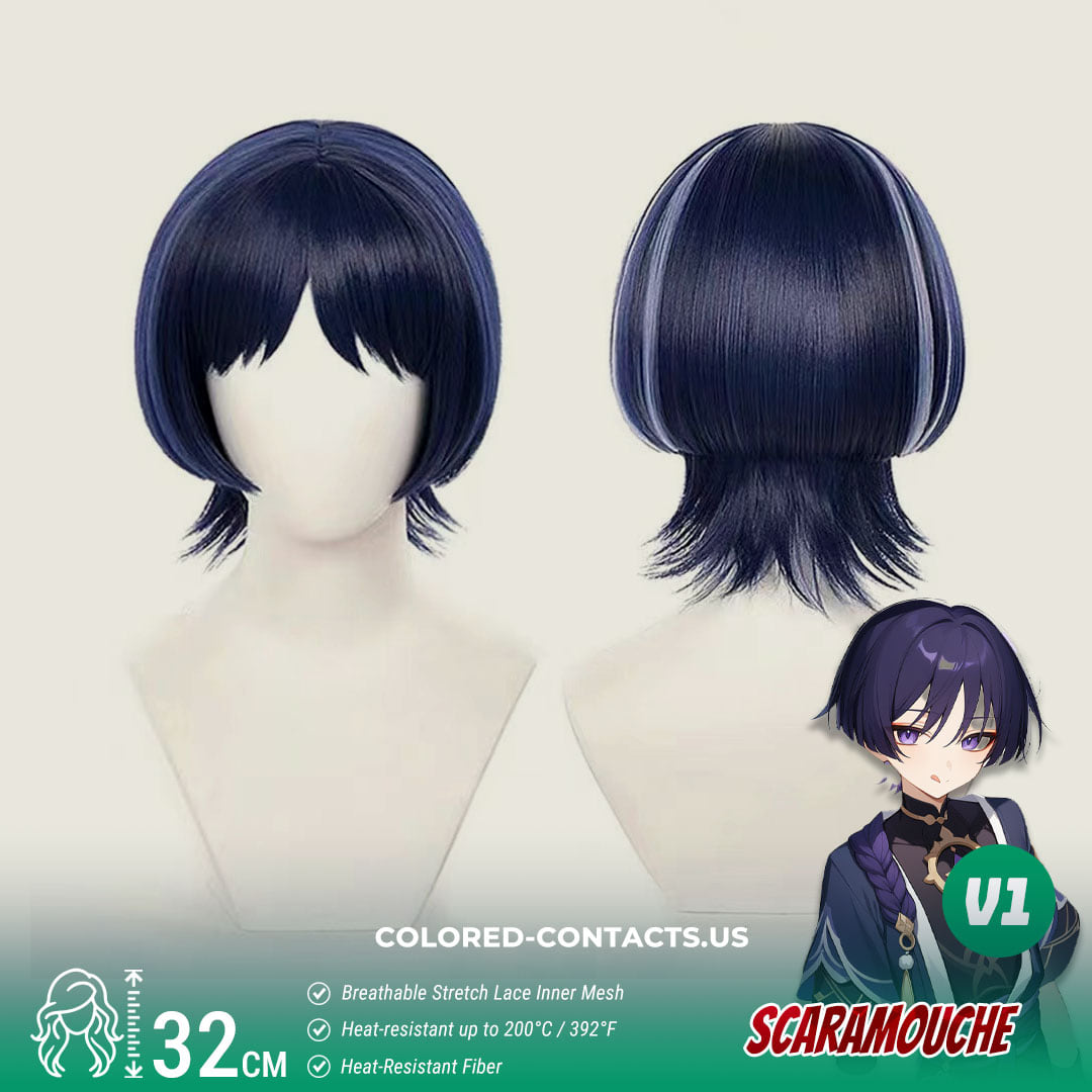 Scaramouche Cosplay Wig