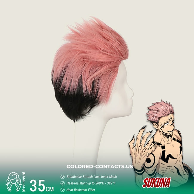 Sukuna Cosplay Wig - Sukuna Cosplay Wig Side