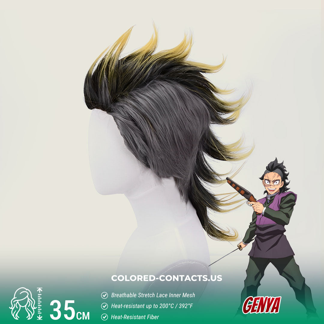 Genya Cosplay Wig - Ccus Eyewear · Premium Colored Contacts Genya Cosplay Wig