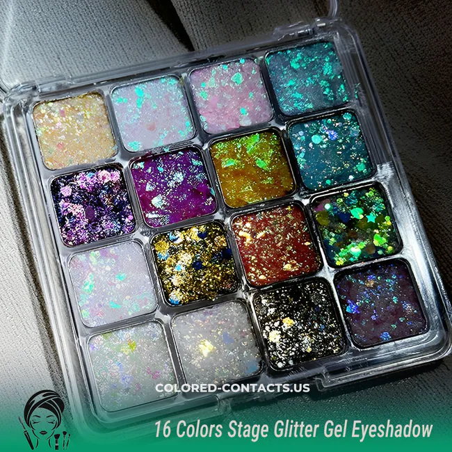 16 Colors Stage Glitter Gel Eyeshadow