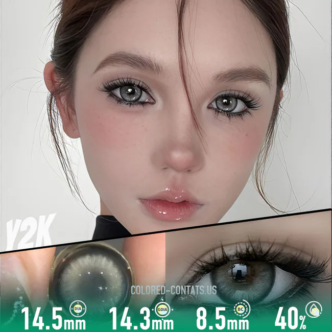 Glacial Allure Grey Contact Lenses