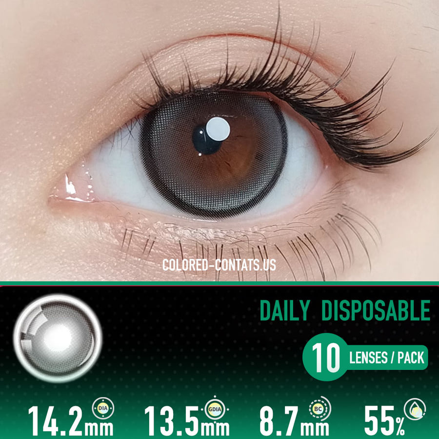 Starry Whisper Grey Contact Lenses - Ccus Eyewear · Premium Colored Contacts Starry Whisper Grey Contact Lenses