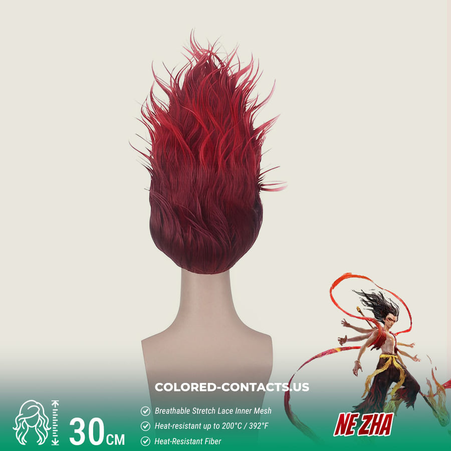 Ne Zha Cosplay Wig